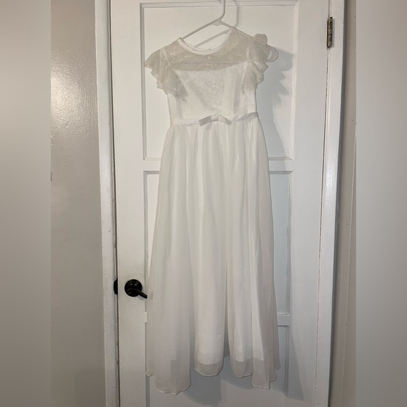 NEW Baptism Flower Girl First Communion Formal Girls White Dress - Picture 1 of 4